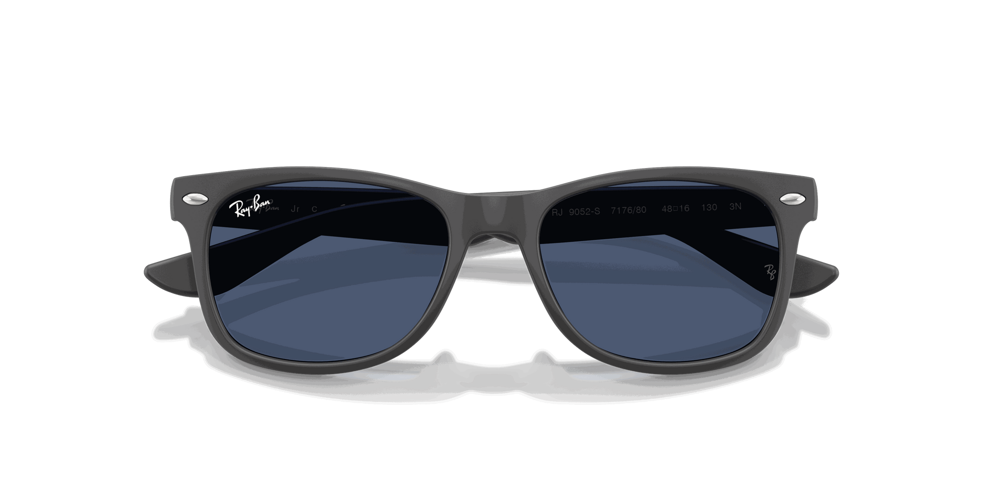 [Dark Blue Lenses, Polished Rubber Dark Gray Frame]