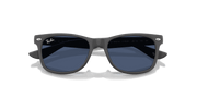 Dark Blue Lenses, Polished Rubber Dark Gray Frame