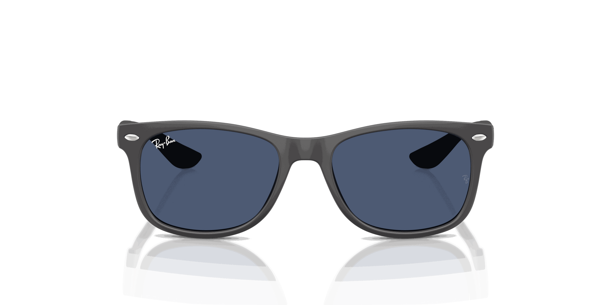 [Dark Blue Lenses, Polished Rubber Dark Gray Frame]