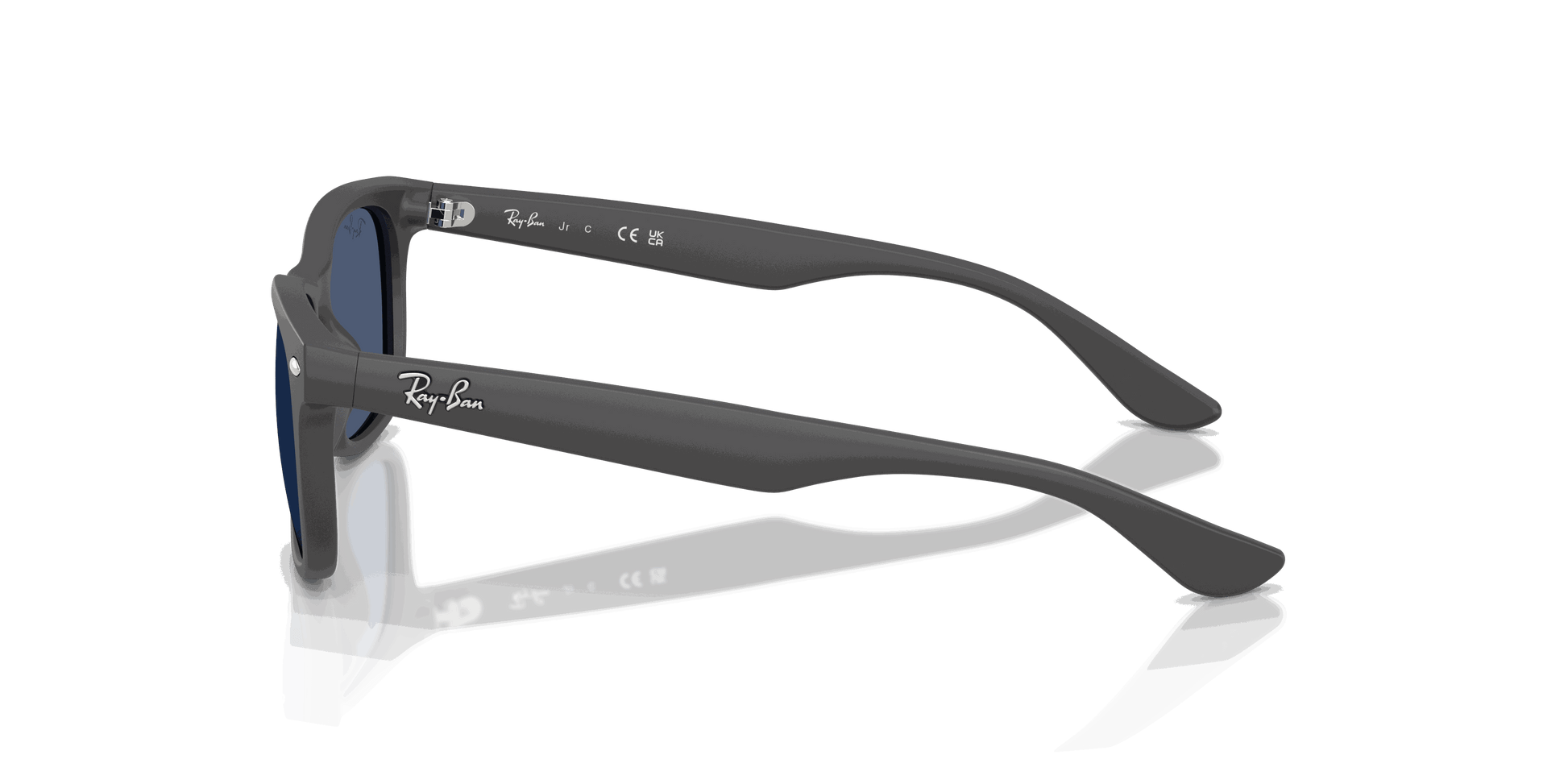 [Dark Blue Lenses, Polished Rubber Dark Gray Frame]