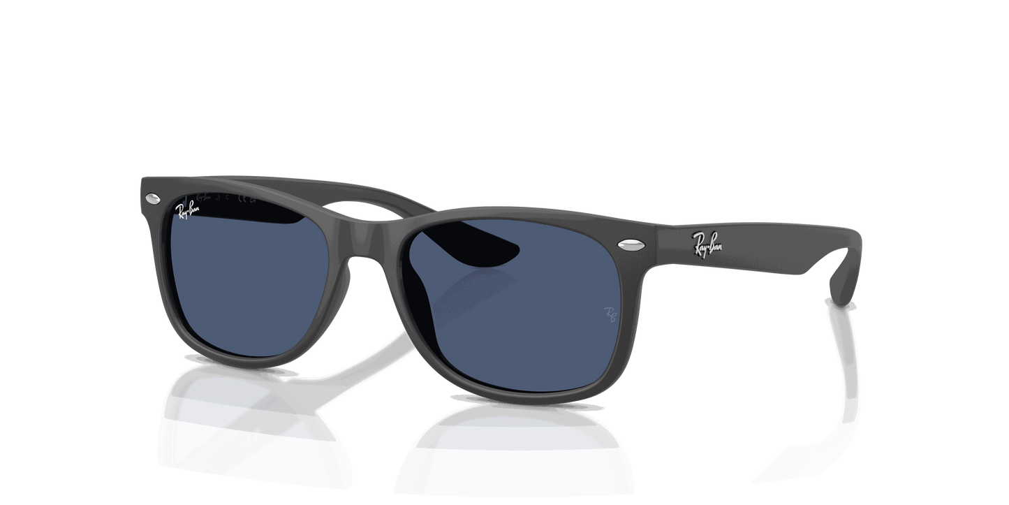 [Dark Blue Lenses, Polished Rubber Dark Gray Frame]