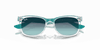 [Dark Blue Lenses, Polished Transparent Frame]