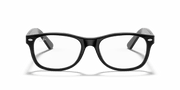 Clear Lenses, Polished Black Frame