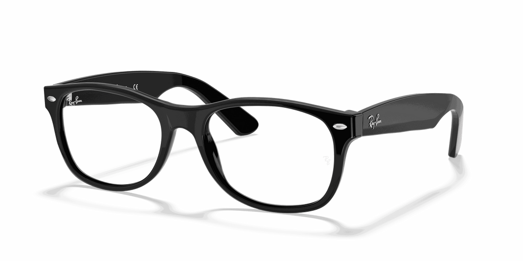 [Clear Lenses, Polished Black Frame]