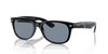 [Blue Lenses, Polished Black Frame]