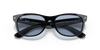 [Blue/Grey Classic Lenses, Polished Black Frame]