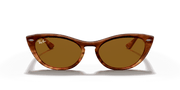 B-15 Brown Lenses, Polished Striped Havana Frame