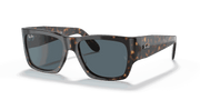 Dark Blue Lenses, Polished Havana Frame