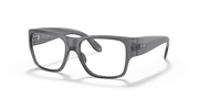 Clear Lenses, Polished Transparent Grey Frame