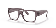 Clear Lenses, Polished Transparent Dark Brown Frame