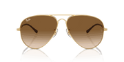 Clear & Brown Lenses, Polished Arista Gold Frame