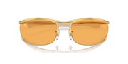 Orange Lenses, Polished Arista Gold Frame