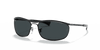 [Blue Lenses, Polished Black Frame]