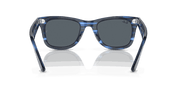 Blue Lenses, Polished Striped Blue Frame