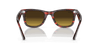 [Brown Gradient Lenses, Polished Striped Red Frame]