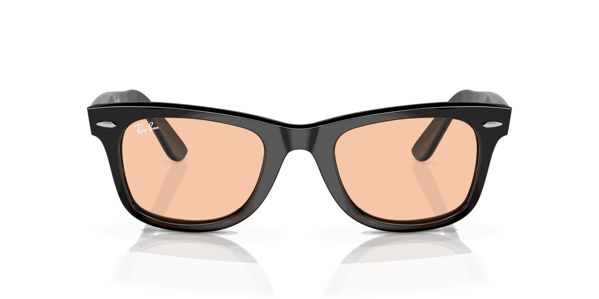 [Pink Lenses, Polished Black Frame]