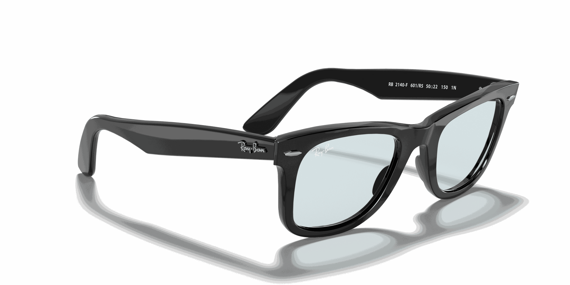 [Light Grey Lenses, Polished Black Frame]