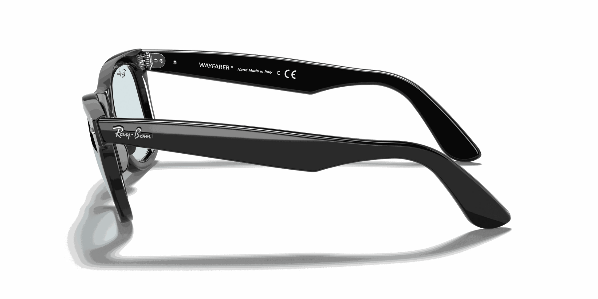 [Light Grey Lenses, Polished Black Frame]