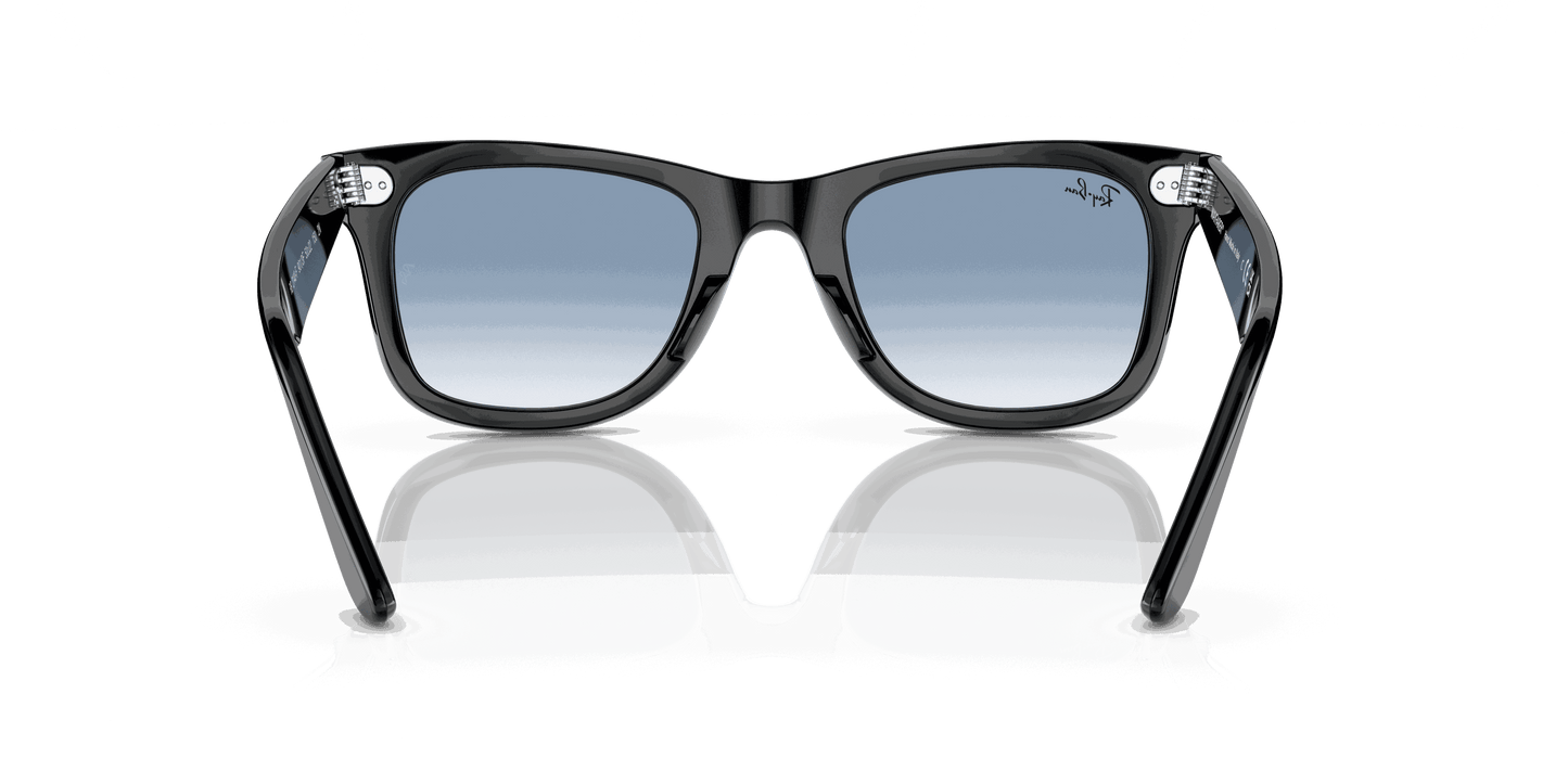 [Blue Lenses, Polished Black Frame]