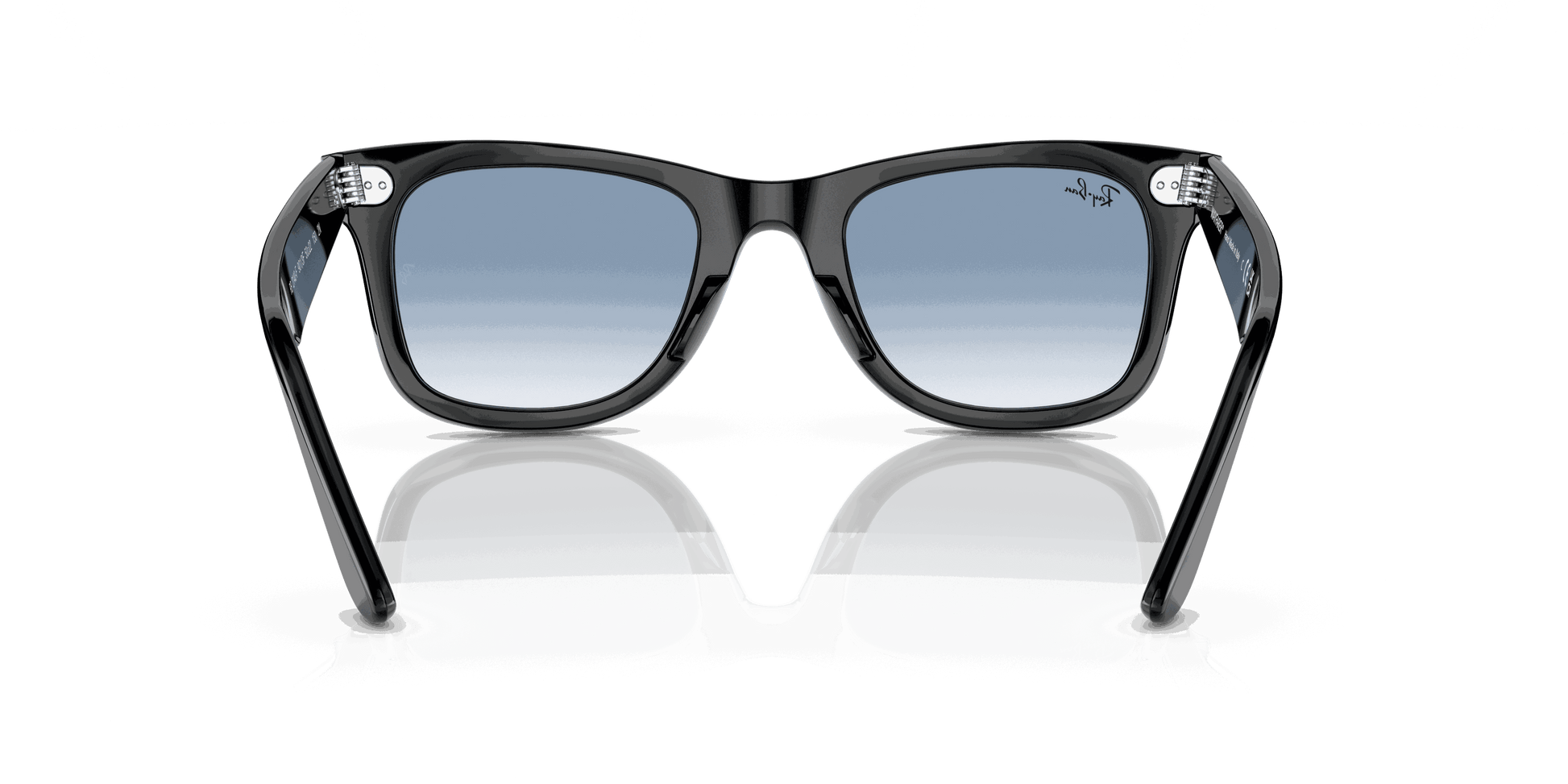 [Blue Lenses, Polished Black Frame]