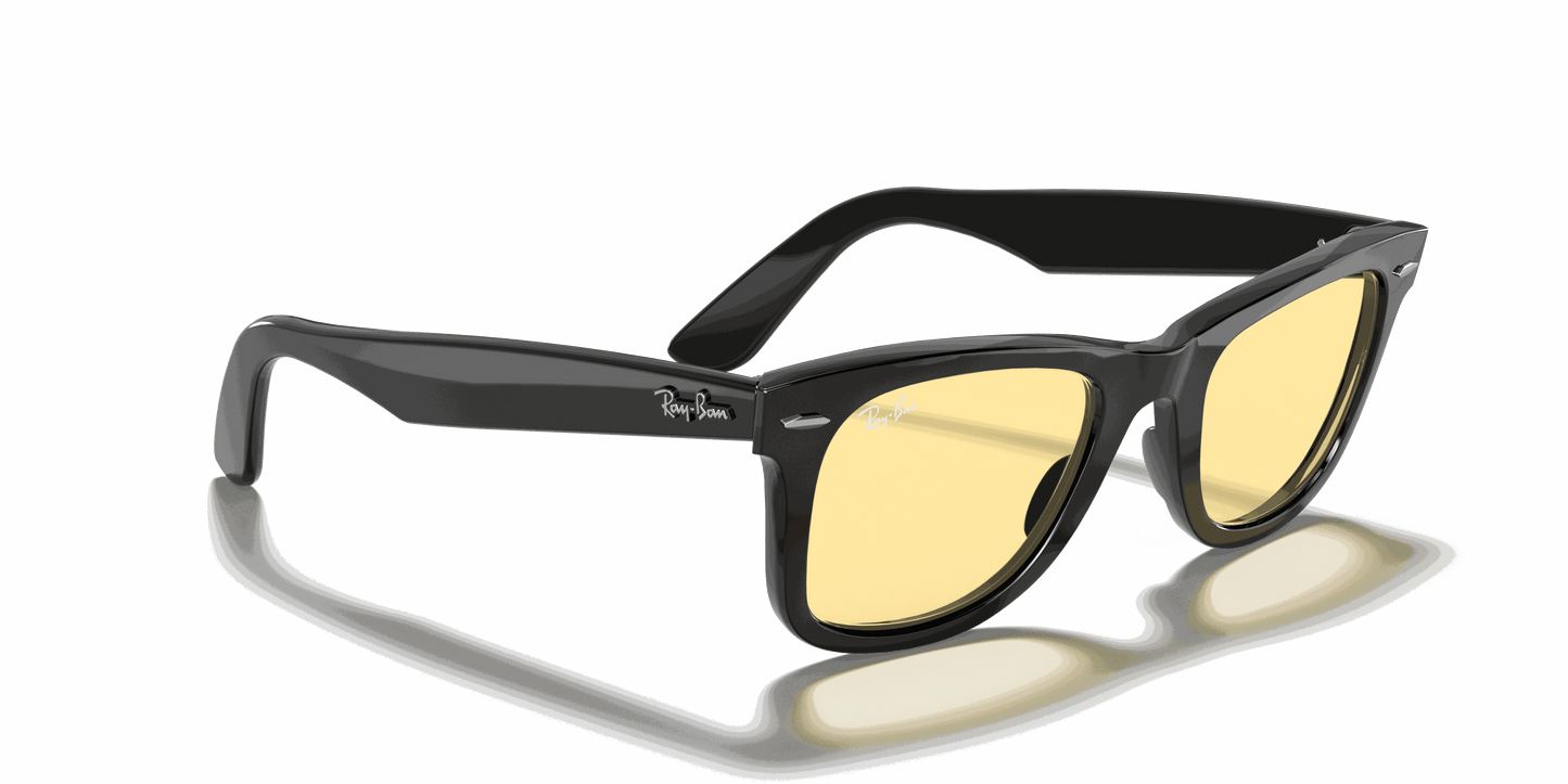 [Yellow Classic Lenses, Polished Black Frame]
