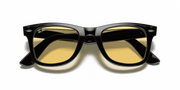 Yellow Classic Lenses, Polished Black Frame