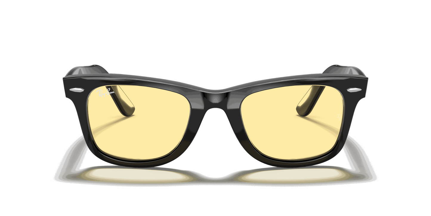 [Yellow Classic Lenses, Polished Black Frame]