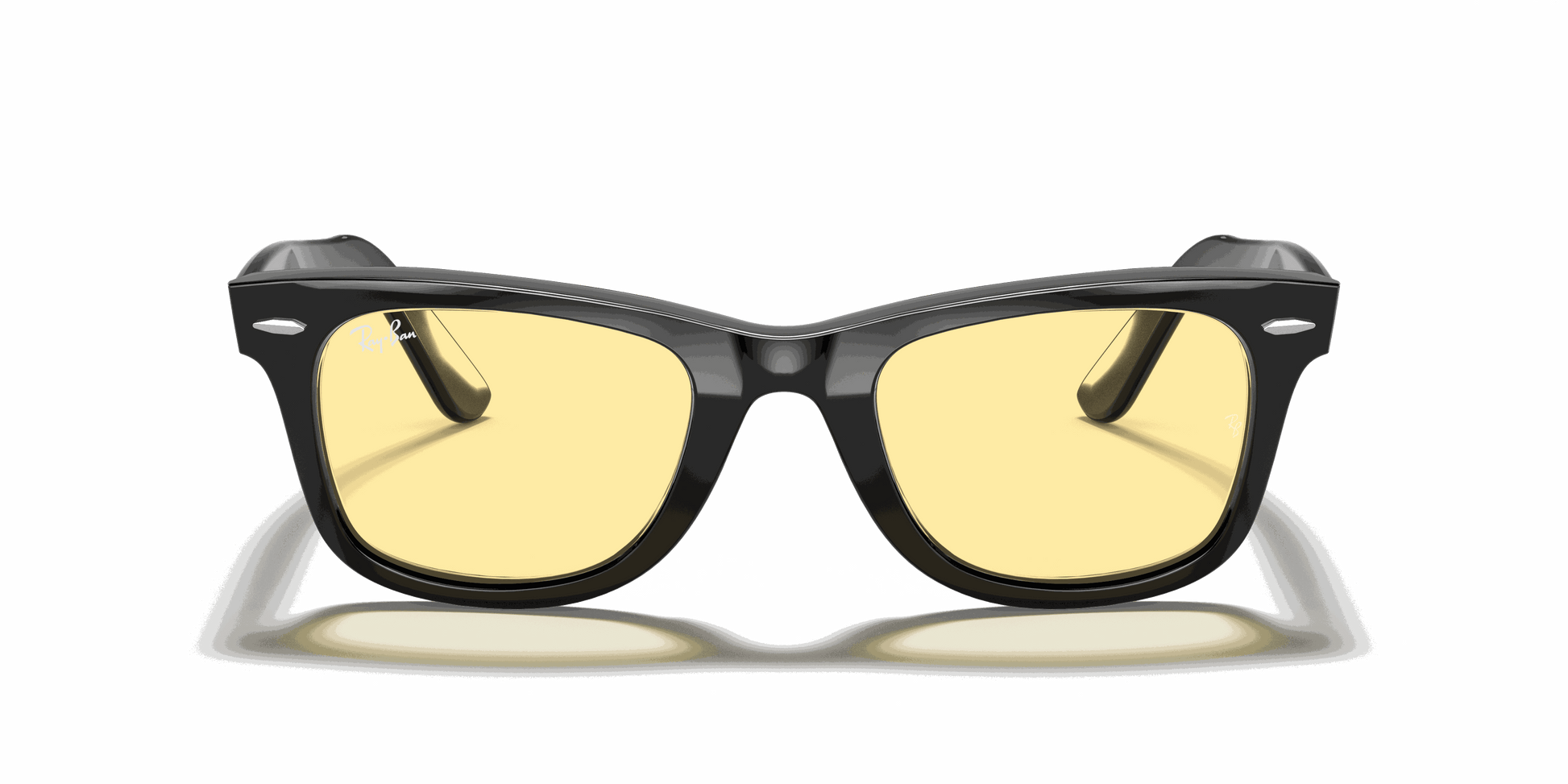 [Yellow Classic Lenses, Polished Black Frame]