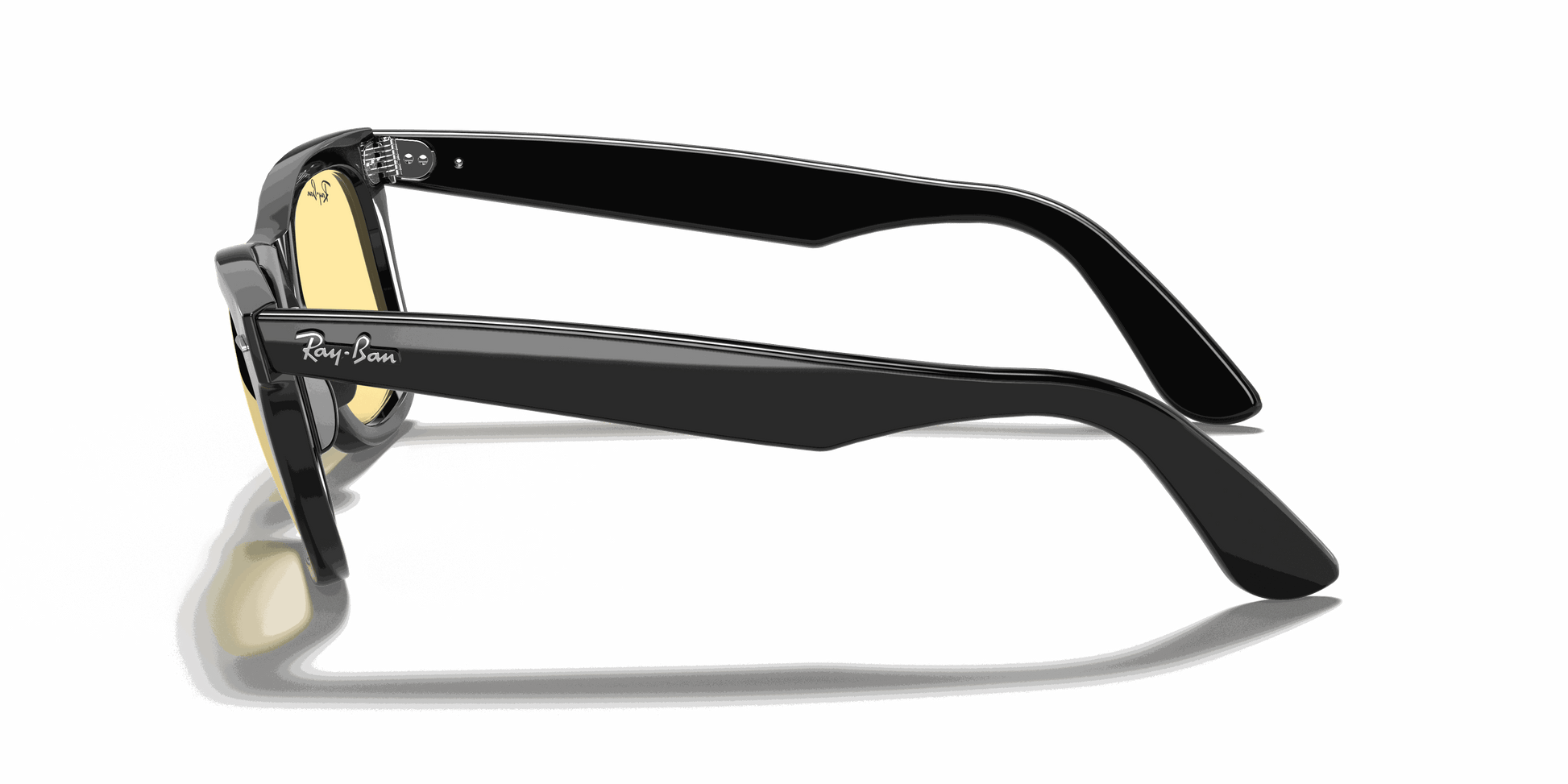 [Yellow Classic Lenses, Polished Black Frame]