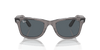 [Blue Lenses, Polished Grey On Transparent Frame]