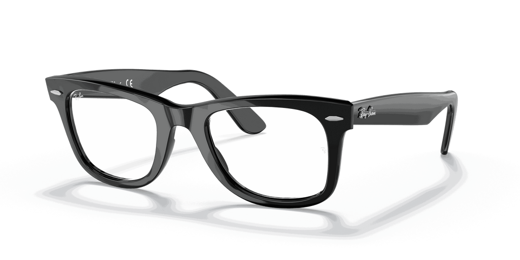 [Clear Lenses, Polished Black Frame]