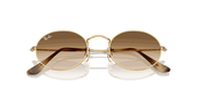 Clear Gradient Brown Lenses, Polished Arista Gold Frame