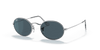 [Blue Lenses, Polished Silver Frame]