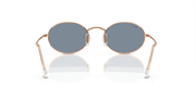 Blue Lenses, Polished Rose Gold Frame