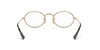 [Clear Lenses, Polished Arista Gold Frame]