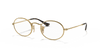 [Clear Lenses, Polished Arista Gold Frame]