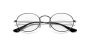 Clear Lenses, Polished Gunmetal Frame