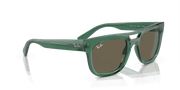 Brown Lenses, Polished Transparent Green Frame