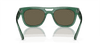 [Brown Lenses, Polished Transparent Green Frame]