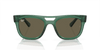 [Brown Lenses, Polished Transparent Green Frame]