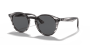 Dark Grey Lenses, Polished Striped Grey Havana Frame