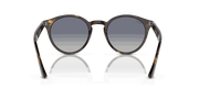 Light Grey/Dark Blue Lenses, Polished Light Havana Frame