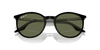 [Green Lenses, Polished Black On Transparent Frame]