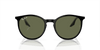 [Green Lenses, Polished Black On Transparent Frame]