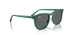 [Dark Grey Lenses, Polished Transparent Green Frame]