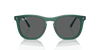 [Dark Grey Lenses, Polished Transparent Green Frame]