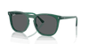 [Dark Grey Lenses, Polished Transparent Green Frame]