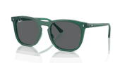 Dark Grey Lenses, Polished Transparent Green Frame