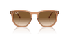 [Clear & Brown Lenses, Polished Transparent Brown Frame]