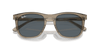 [Blue Lenses, Polished Transparent Brown Frame]